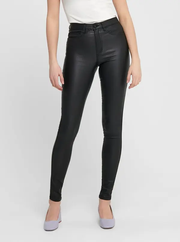 Only Black Shiny Skinny Pants ONLY