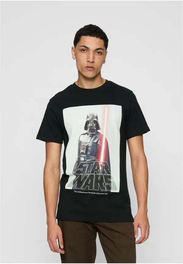 Merchcode Black Star Wars Darth Vader logo T-shirt