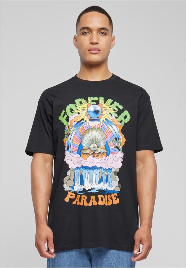 Mister Tee Black T-shirt Paradise Oversize