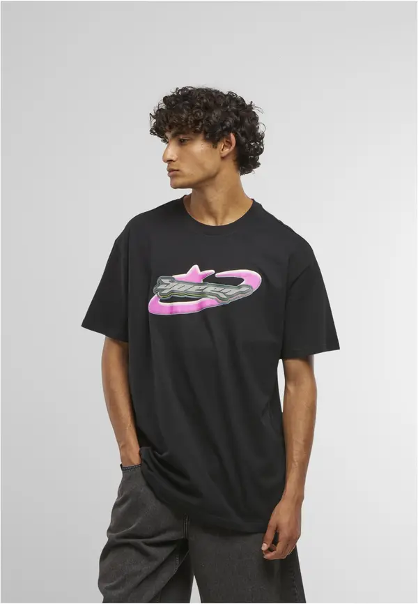Mister Tee Black T-shirt with Speed logo