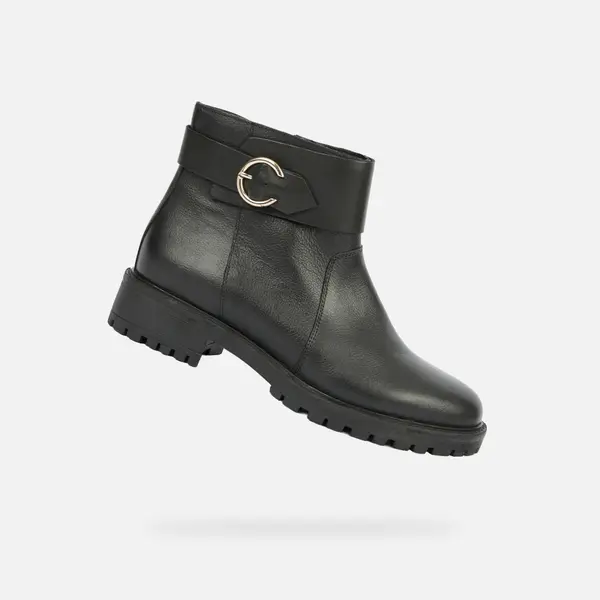 GEOX Black women's ankle boots Geox Hoara - Women's