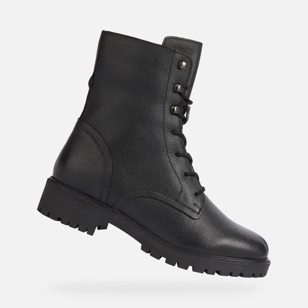 GEOX Black women's ankle boots Geox Hoara - Women's