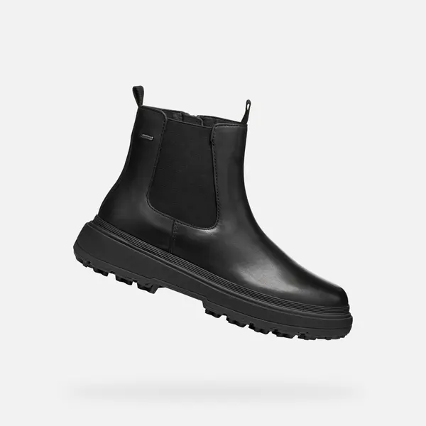 GEOX Black women's ankle boots Geox Lamidie + Grip ABX - Women's