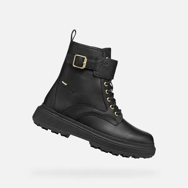 GEOX Black women's ankle boots Geox Lamidie + Grip ABX - Women's