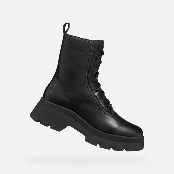 GEOX Black Women's Ankle Boots Geox Pluette - Ladies