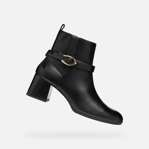 GEOX Black women's ankle boots Geox Walk Pleasure 55 - Women's