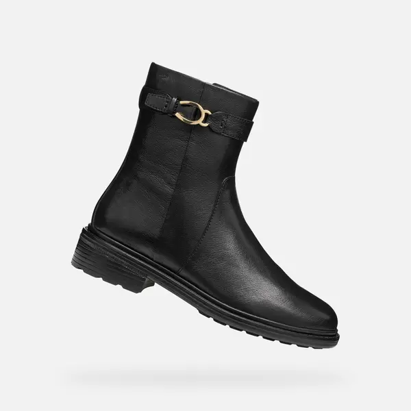 GEOX Black Women's Ankle Boots Geox Walk Pleasure - Ladies