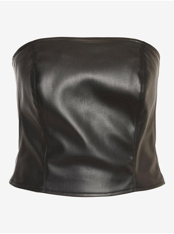 Noisy May Black women's faux leather top Noisy May Andy - Women's