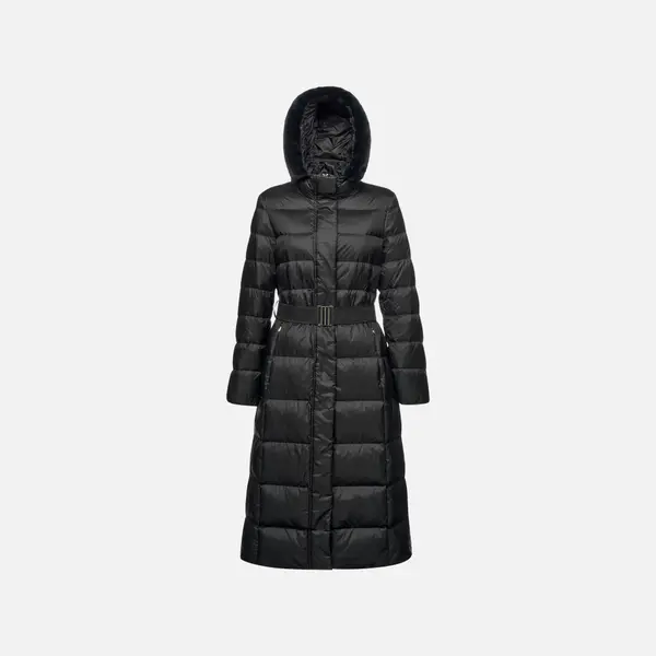 GEOX Black Women's Quilted Jacket Geox Pheby - Women's