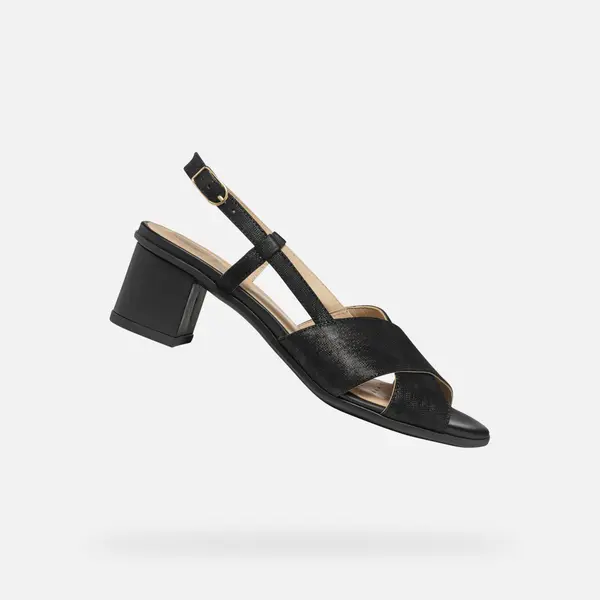 GEOX Black women's sandals Geox Aurely 50 - Women's