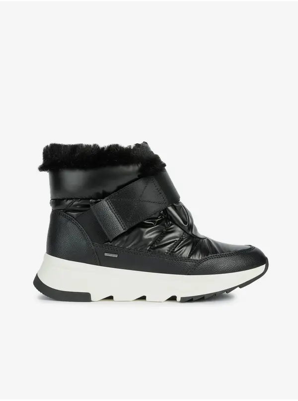 GEOX Black women's snow boots with faux fur Geox Falena - Women's