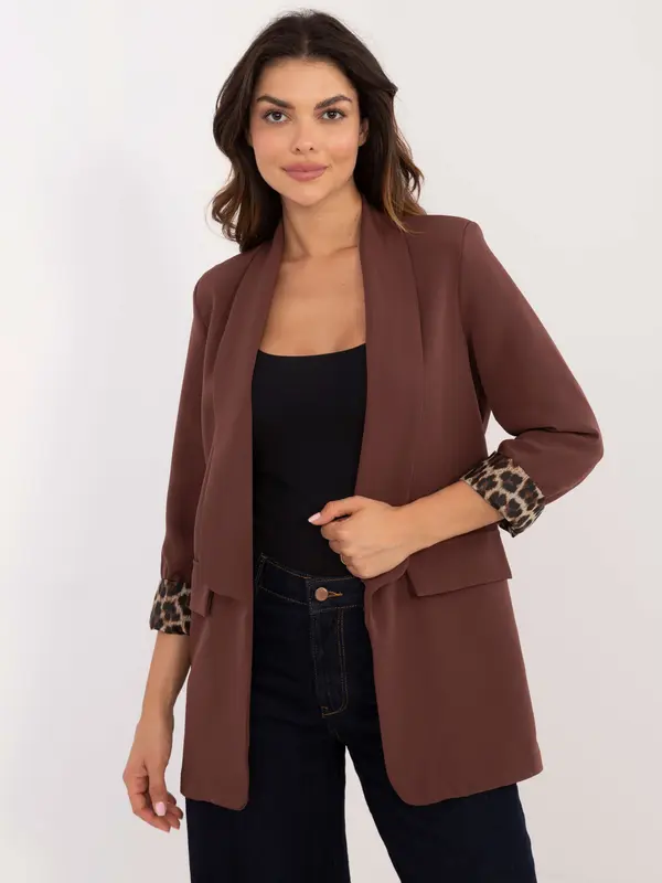 Italy Moda Blazer-DHJ-MA-18657-1.86-Brown