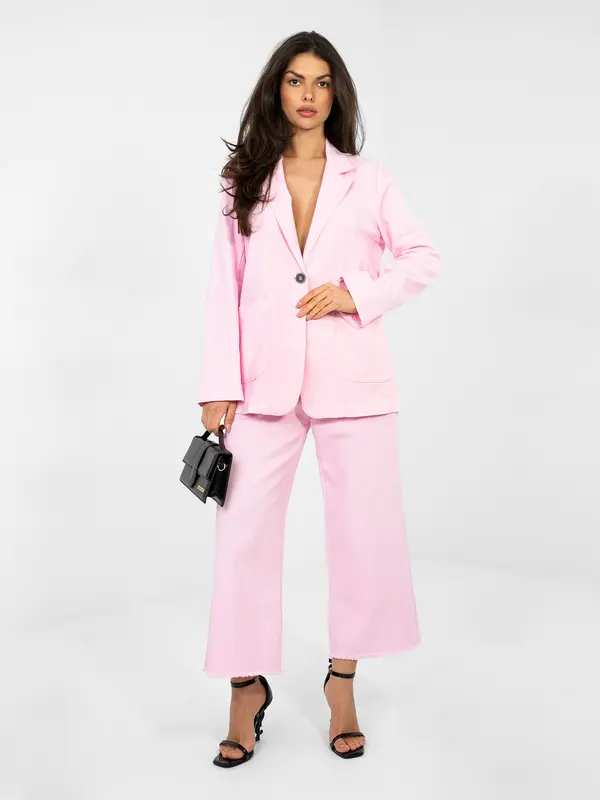 RUE PARIS Blazer-IT-MA-FL7703.49-light pink