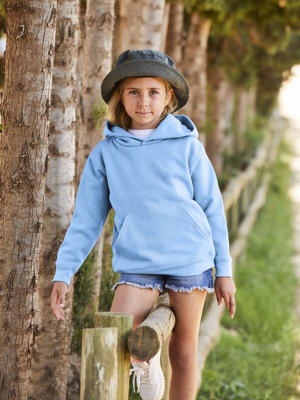 Fruit of the Loom Błękitna bluza dziecięca Hooded Sweat Fruit of the Loom