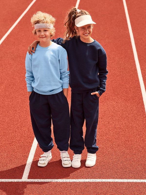 Fruit of the Loom Błękitna bluza dziecięca Set-In Sweat Fruit of the Loom