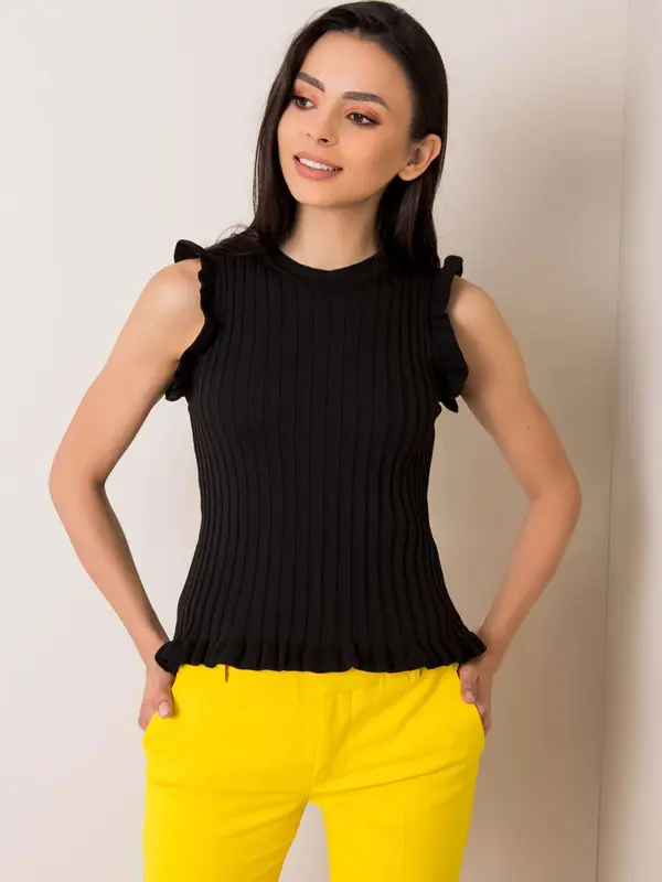 RUE PARIS Blouse-178-BZ-2907.91-black