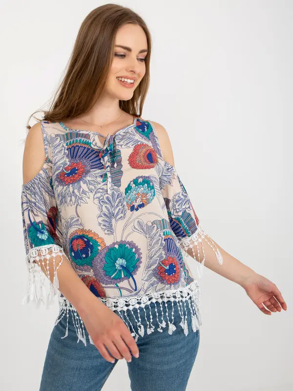 Factory Price Blouse-AT-BZ-2601.67-beige