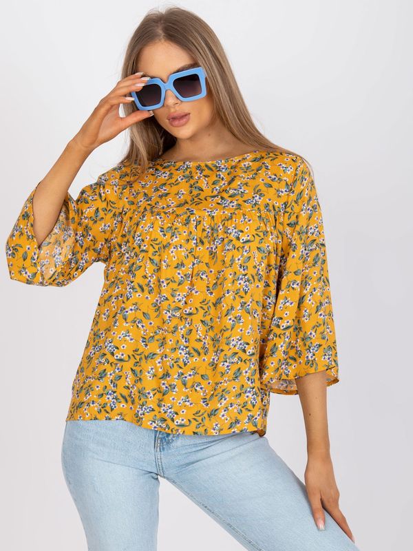 ZULUNA Blouse-CHA-BZ-3203.46-dark yellow