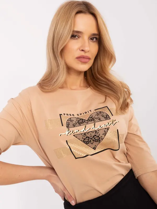 Calimera Blouse-CLM-BZ-0012.94-camel