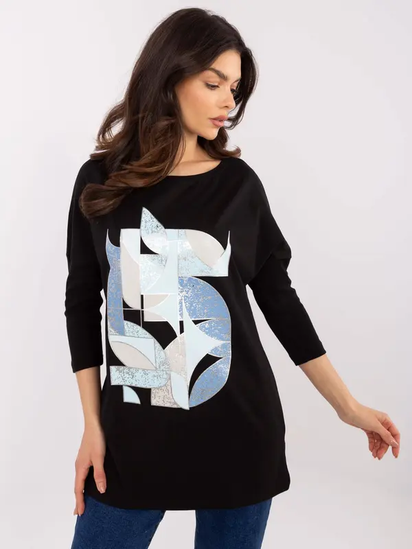 Calimera Blouse-CLM-BZ-0043.86-black