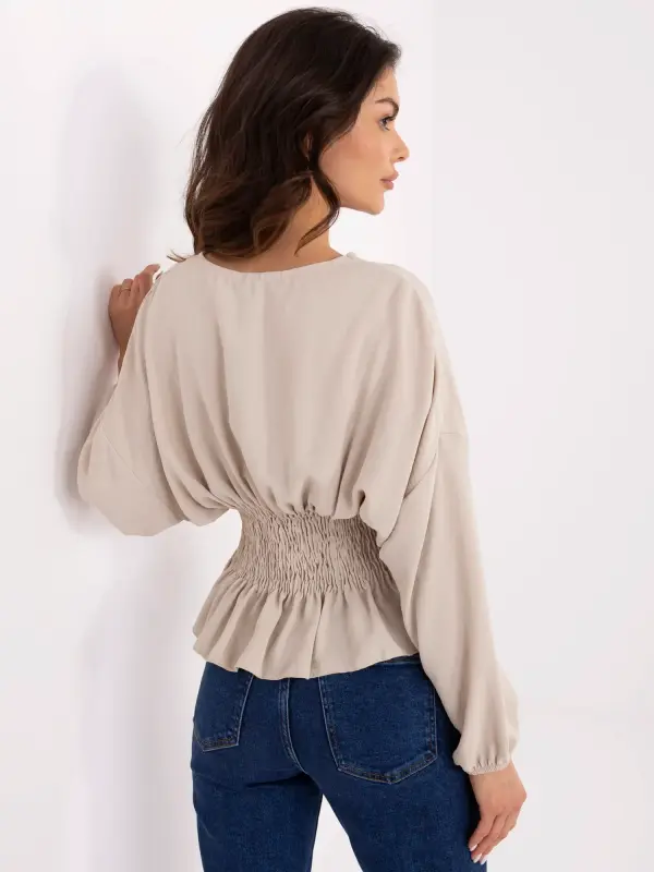 Sublevel Blouse-D50021F11088A-beige