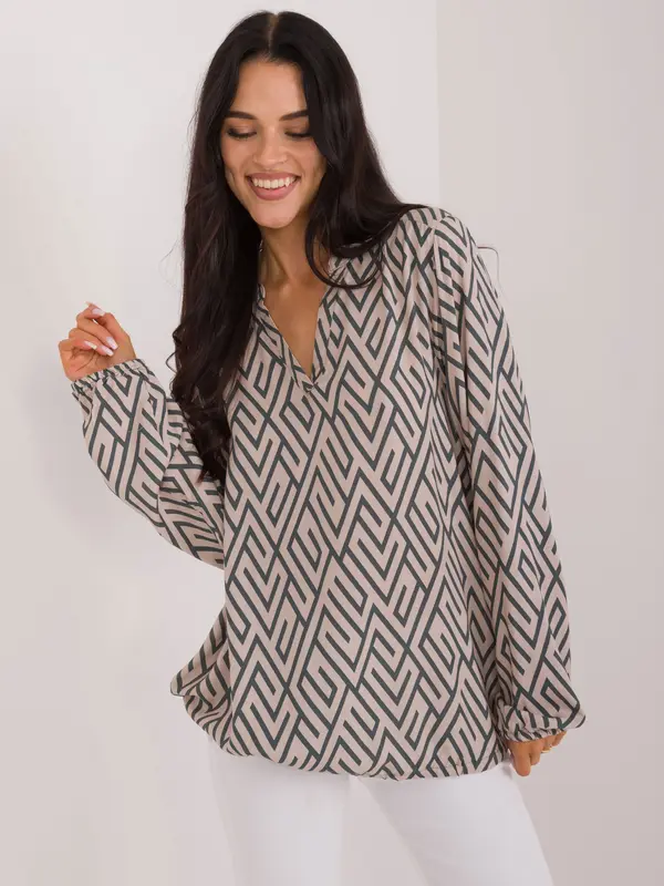 Sublevel Blouse-D73771M11186B-beige