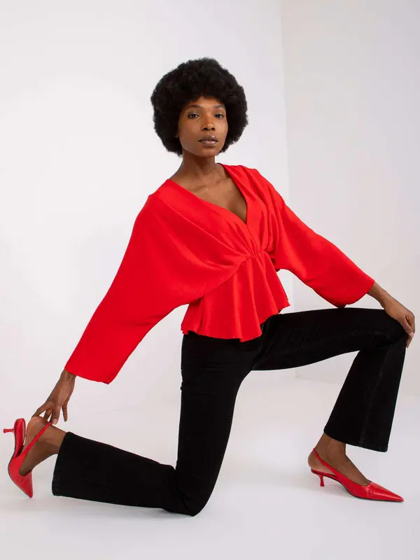 Italy Moda Blouse-DHJ-BZ-11979.67-red
