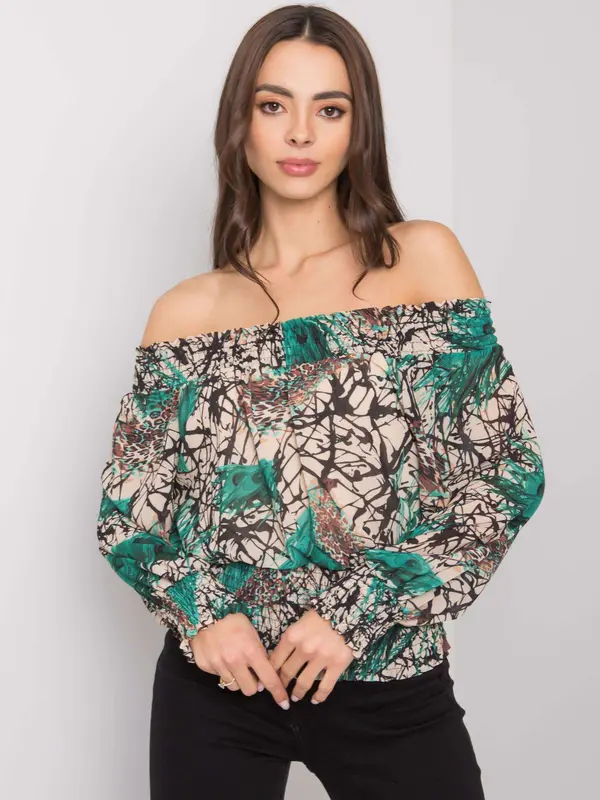 Italy Moda Blouse-DHJ-BZ-15175.05P-green