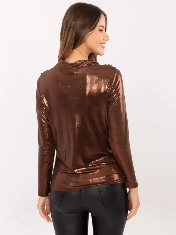 Italy Moda Blouse-DHJ-BZ-15268.30-brown