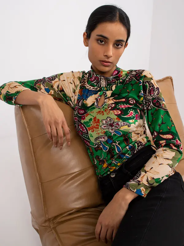 Italy Moda Blouse-DHJ-BZ-6291-1.77P-green