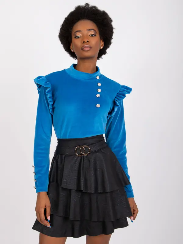 Italy Moda Blouse-DHJ-BZ-6533A.44P-dark blue