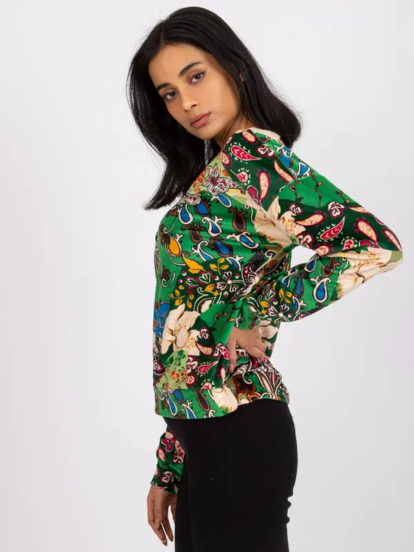 Italy Moda Blouse-DHJ-BZ-6550-3.14P-green
