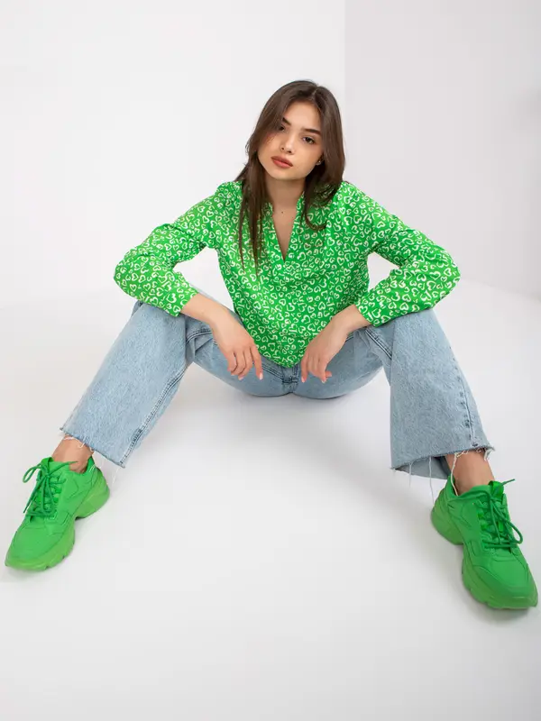 Italy Moda Blouse-DHJ-BZ-6825.56-green