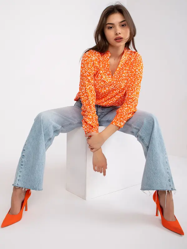 Italy Moda Blouse-DHJ-BZ-6825.56-orange