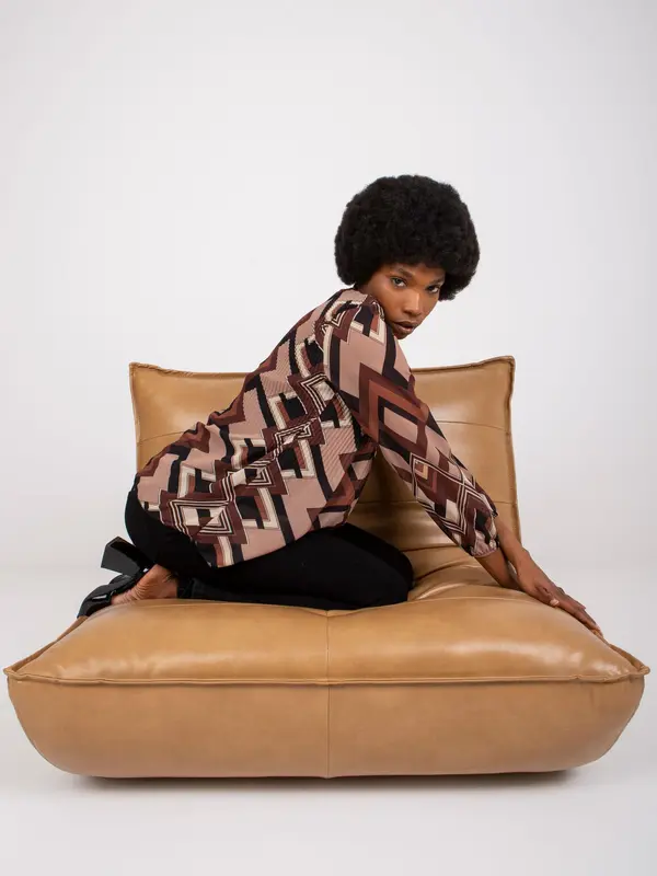Italy Moda Blouse-DHJ-BZ-8643-2.67P-brown