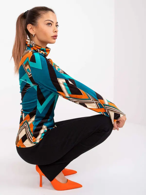 Italy Moda Blouse-DHJ-BZ-N6118-2.24-sea