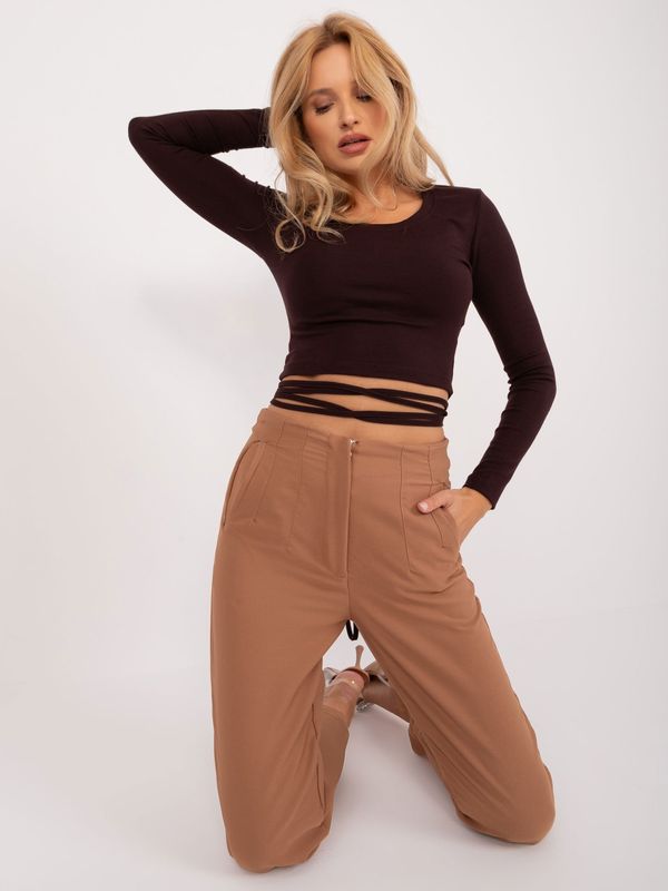 My Red Lips Blouse-EM-BZ-782.95-dark brown