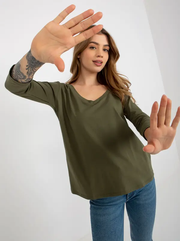 ex moda Blouse-EM-BZ-ES-21-609.10X-khaki