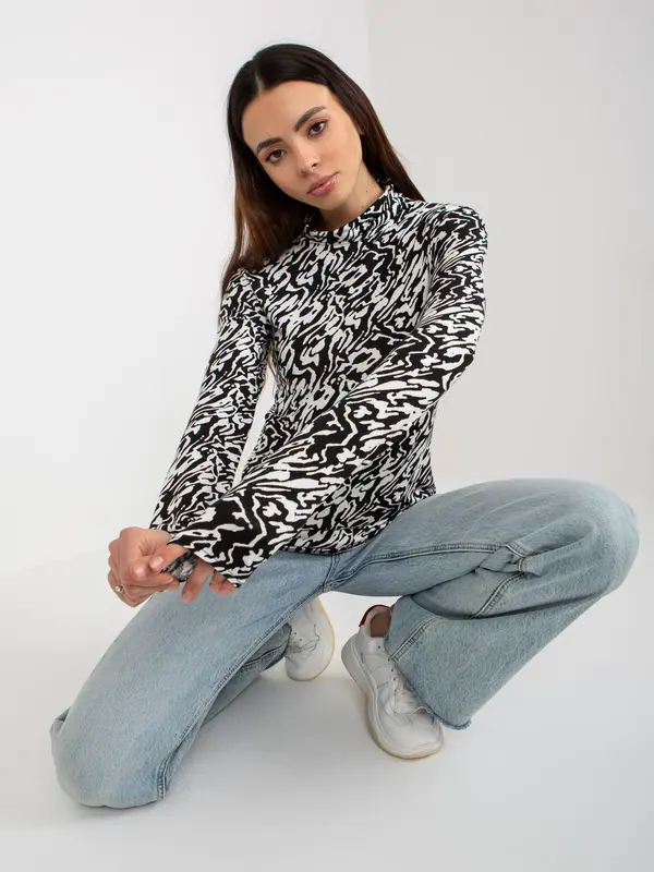 LAKERTA Blouse-LK-BZ-509197-1.51P-white-black