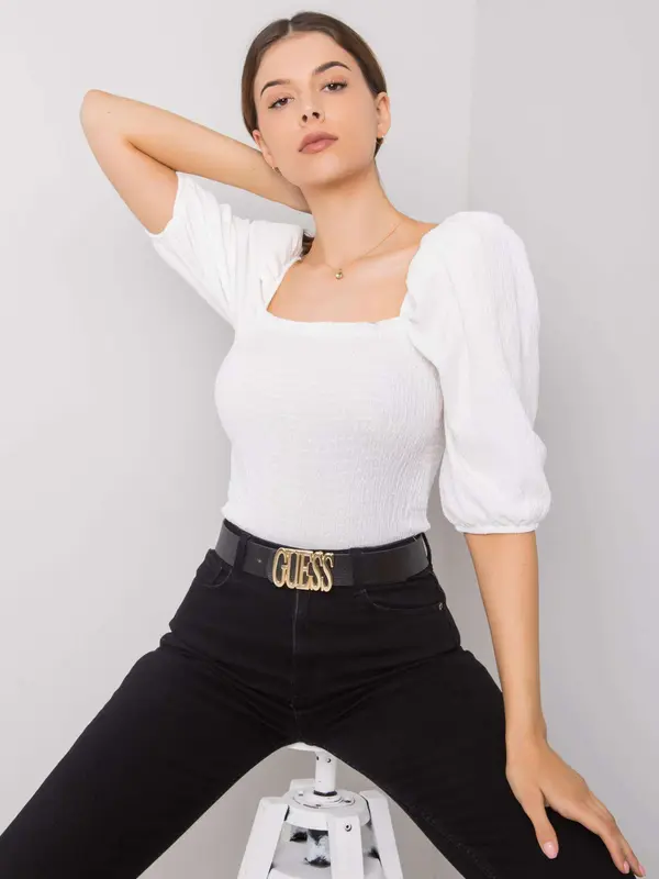 RUE PARIS Blouse-RO-BZ-2304.15X-white