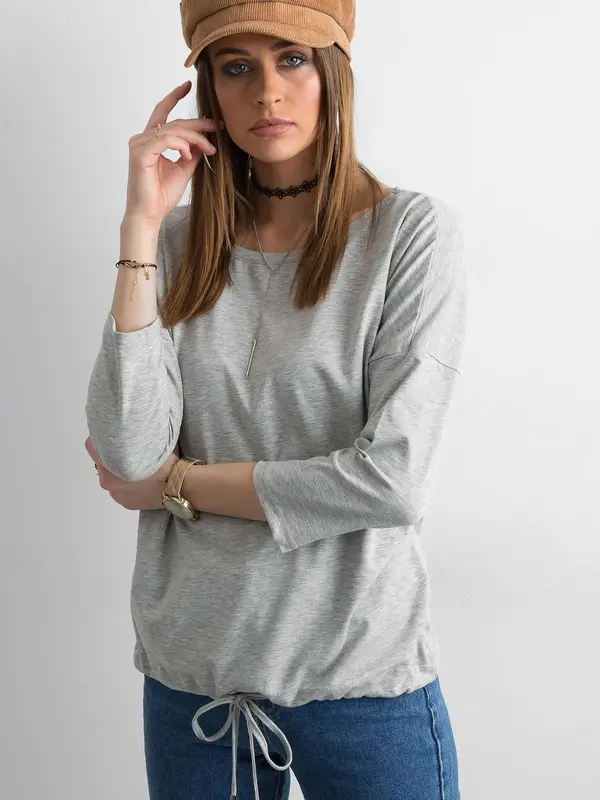 BASIC Feel Good Blouse-RV-BZ-4691.42P-grey