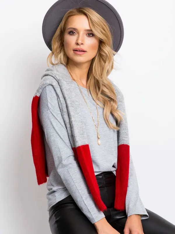 BASIC Feel Good Blouse-RV-BZ-5121.21P-grey