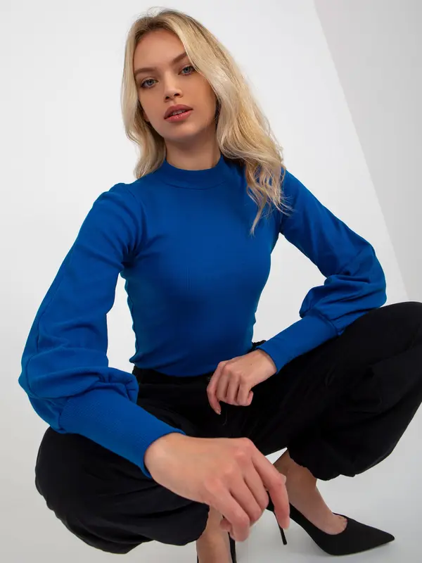 RUE PARIS Blouse-RV-BZ-5223.15-cobalt