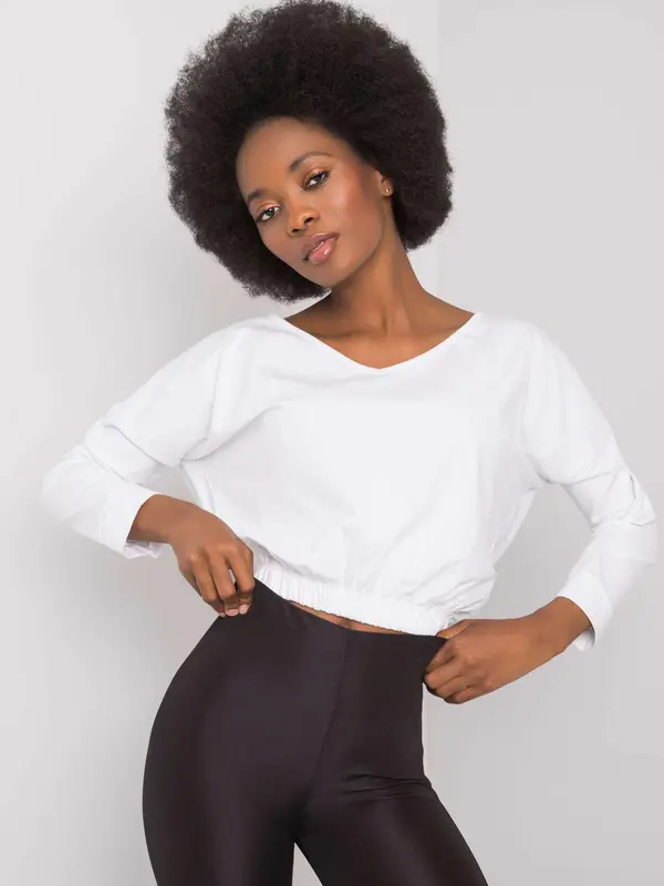 RUE PARIS Blouse-RV-BZ-6721.65-white