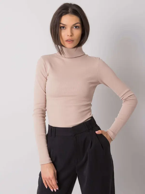 RUE PARIS Blouse-RV-BZ-7182.01P-beige