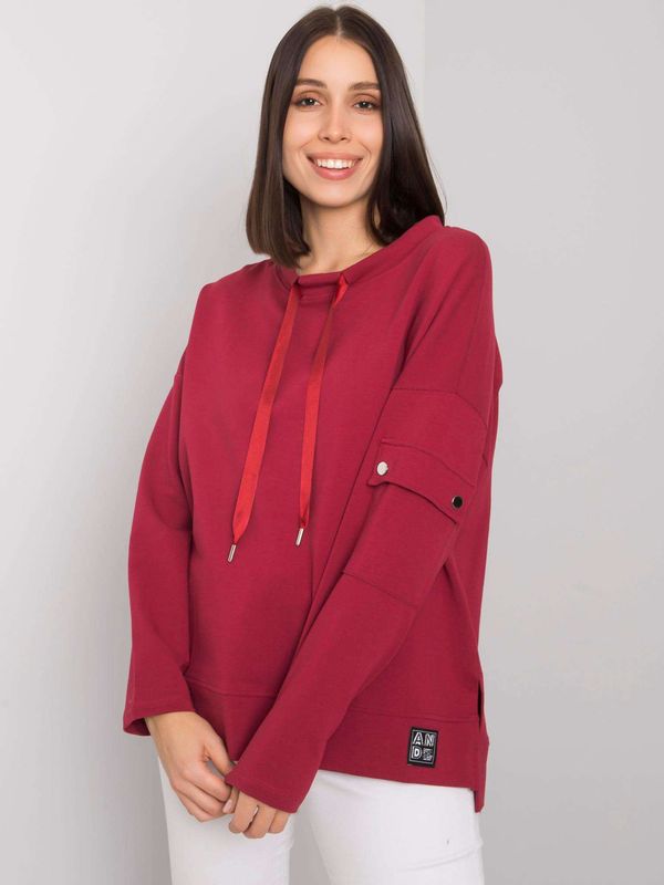 RELEVANCE Blouse-RV-BZ-7228.64-burgundy