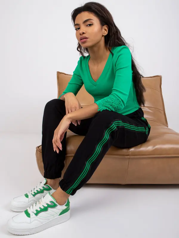 RUE PARIS Blouse-RV-BZ-7529.92-green
