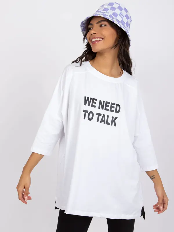 RUE PARIS Blouse-RV-BZ-7553.26-white