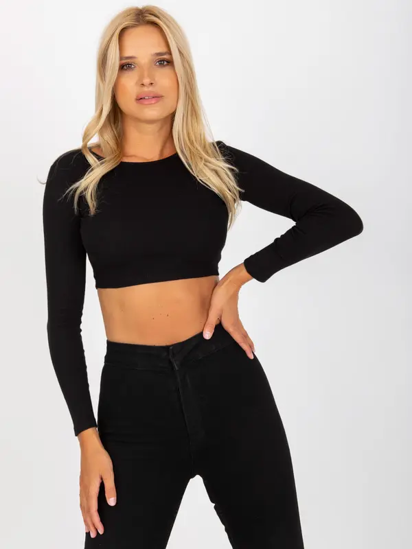 RUE PARIS Blouse-RV-BZ-8010.82-black