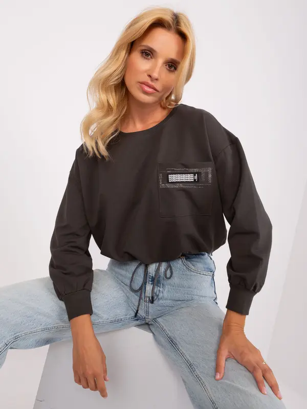 RELEVANCE Blouse-RV-BZ-8156.85-dark khaki